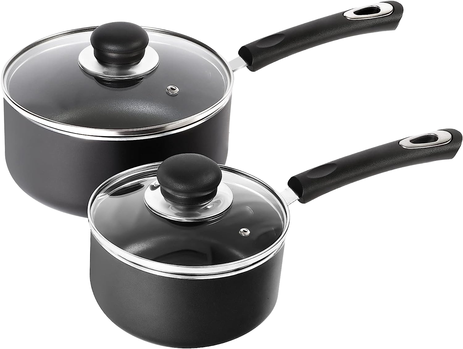 Utopia Kitchen Nonstick Saucepan Set with Lid